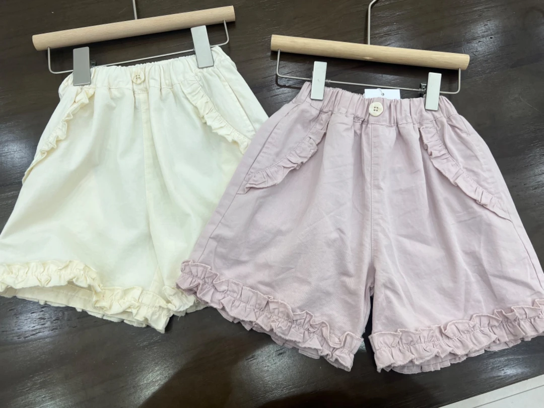 JS -  1146  荷叶棉布短裤