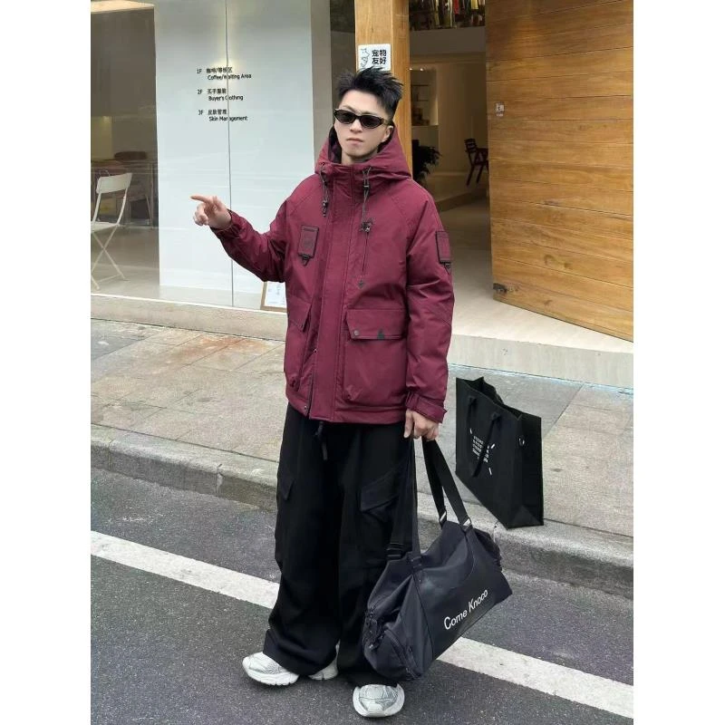 极寒高定百搭户外工装韩版冲锋衣外套#51011