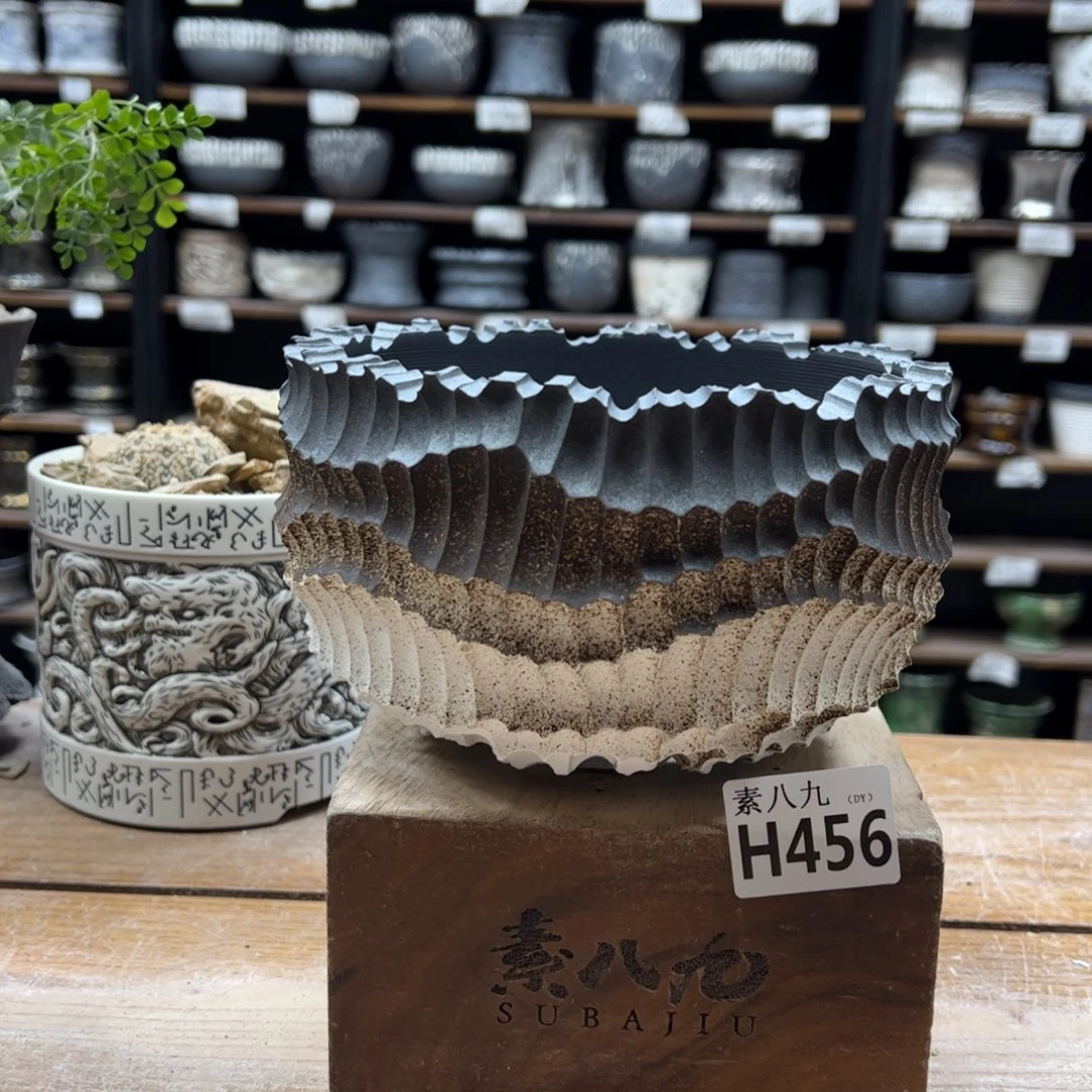 素八九陶瓷内口15.5高11