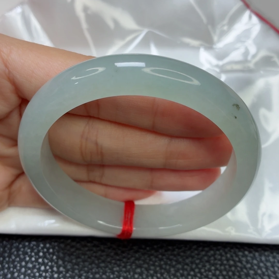 未镶嵌手镯翡翠老坑57圈冰晴水起光022微瑕漏