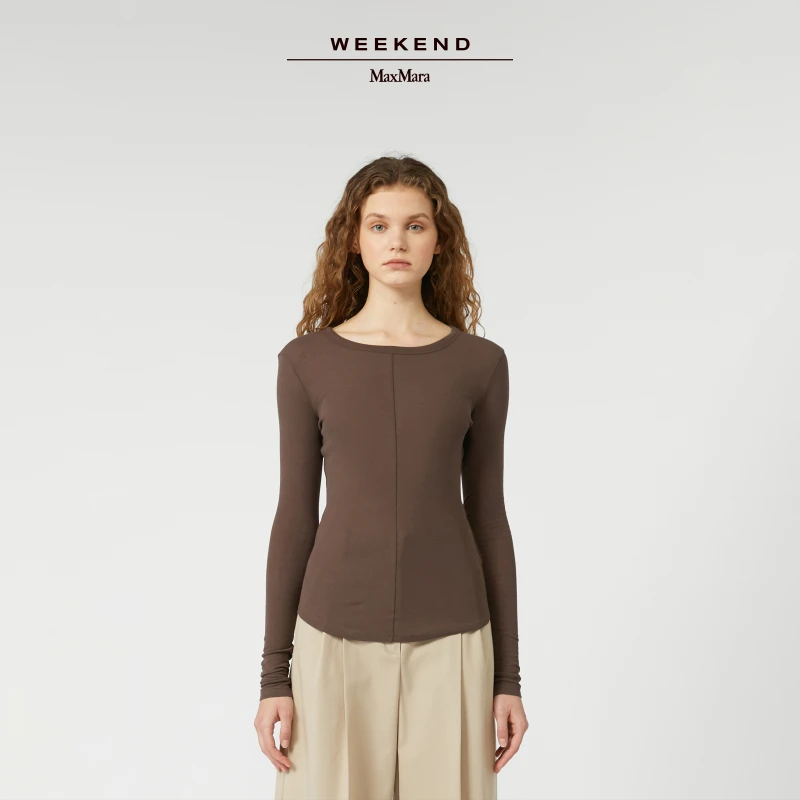 【琥珀流光】Weekend MaxMara 25秋新品棉质长袖T恤5946045106