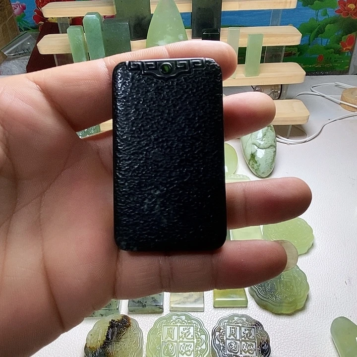 未镶嵌岫玉挂件岫玉