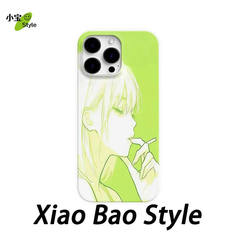青涩少女适用苹果15pro手机壳iphone16promax小众14个性13pro/12p