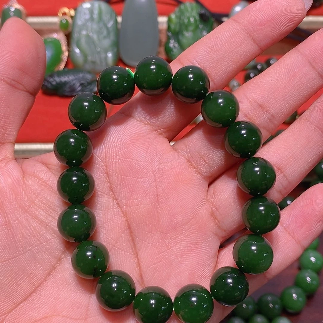 手链未镶嵌和田玉（碧玉）向*葵