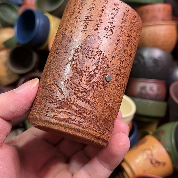 紫砂茶杯全手工紫砂主人杯