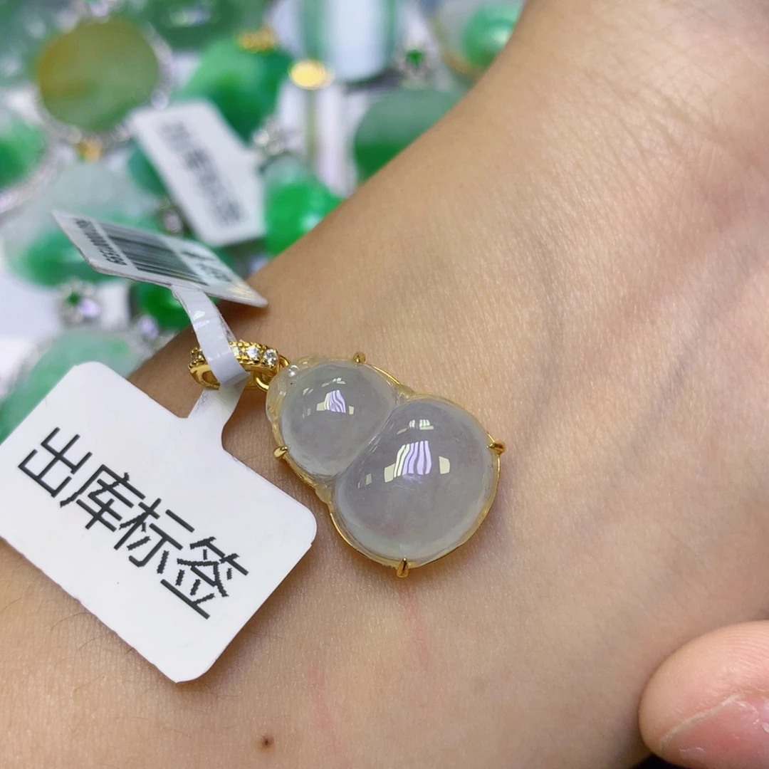 翡翠银S925镶嵌颈饰天然缅甸翡翠a货百元以上9元证书费自理