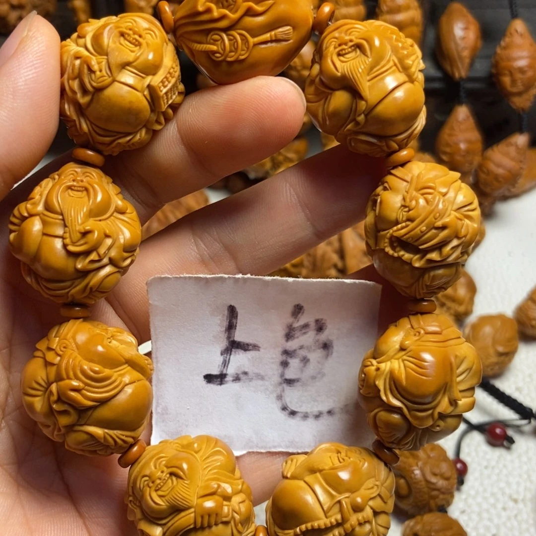 【闪购商品】手串/手链橄榄核用****6八宝财神上色
