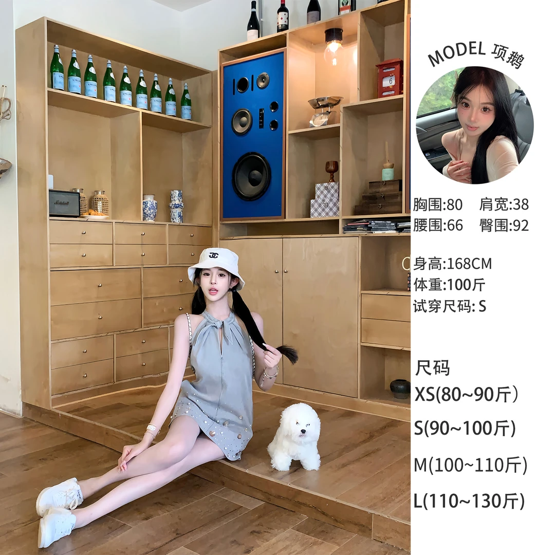 天鹅er 【迪士尼周末】时尚休闲夏季宽松小众连衣裙E25Q2365