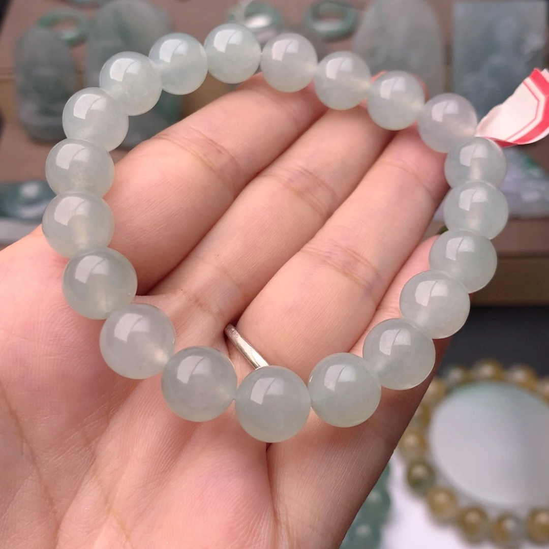 定制翡翠未镶嵌翡翠珠串