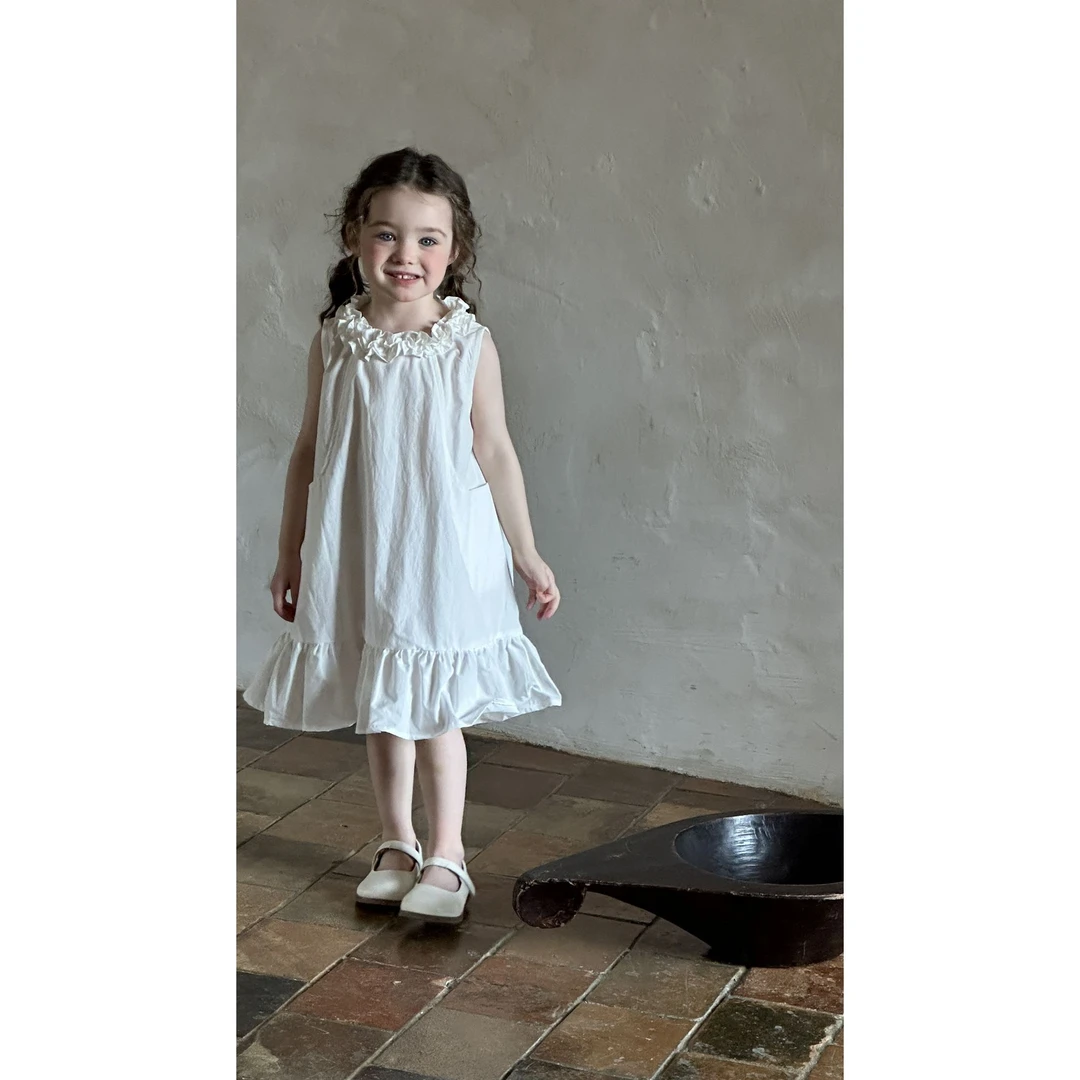 【白月光】qhy独特漂亮裙子儿童森系服装海边度假连衣裙2227（汉服）