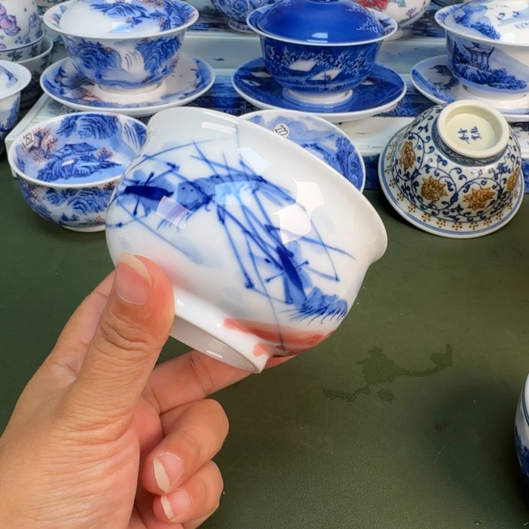 景德镇纯手绘茶具圆圆253