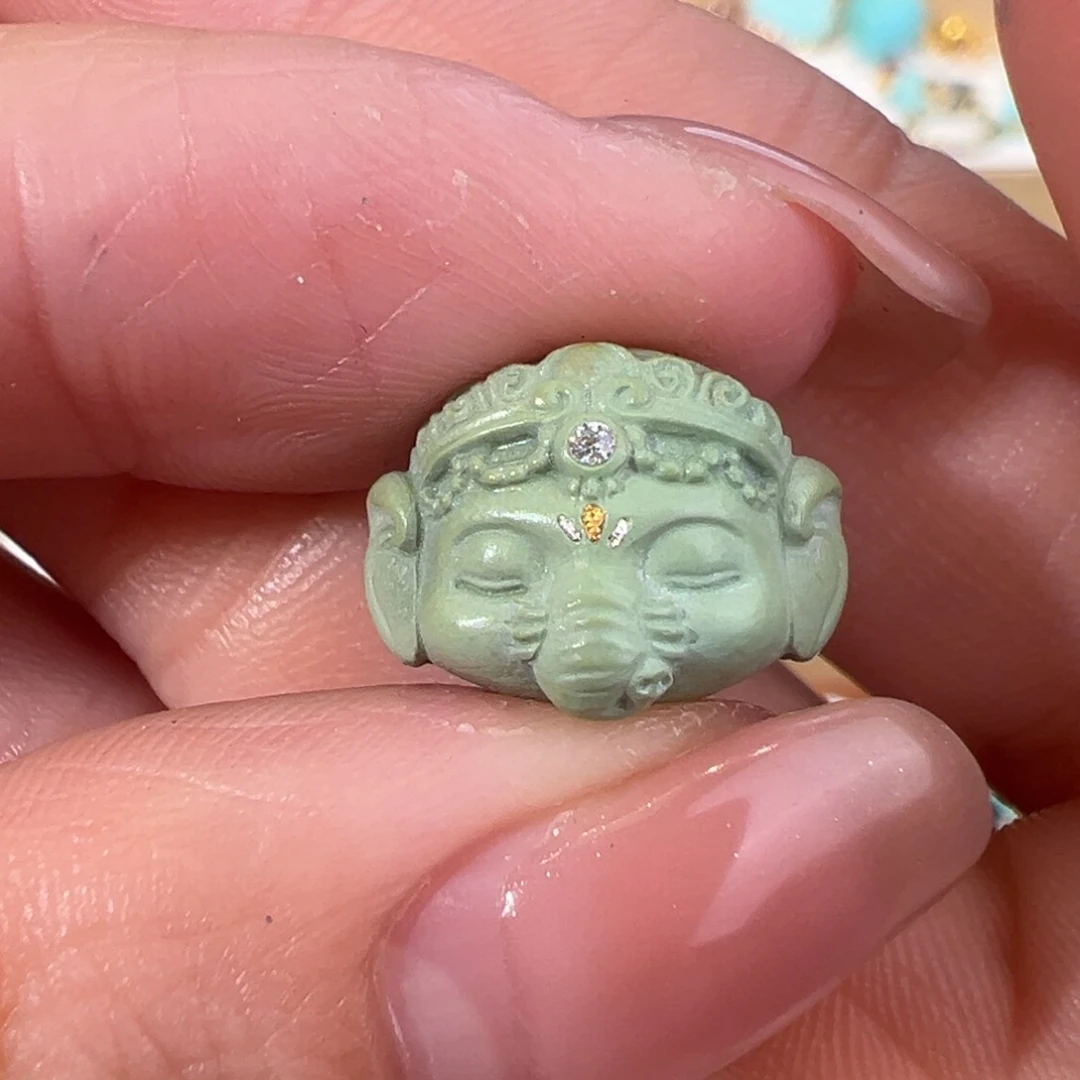 绿松石配件未镶嵌配件