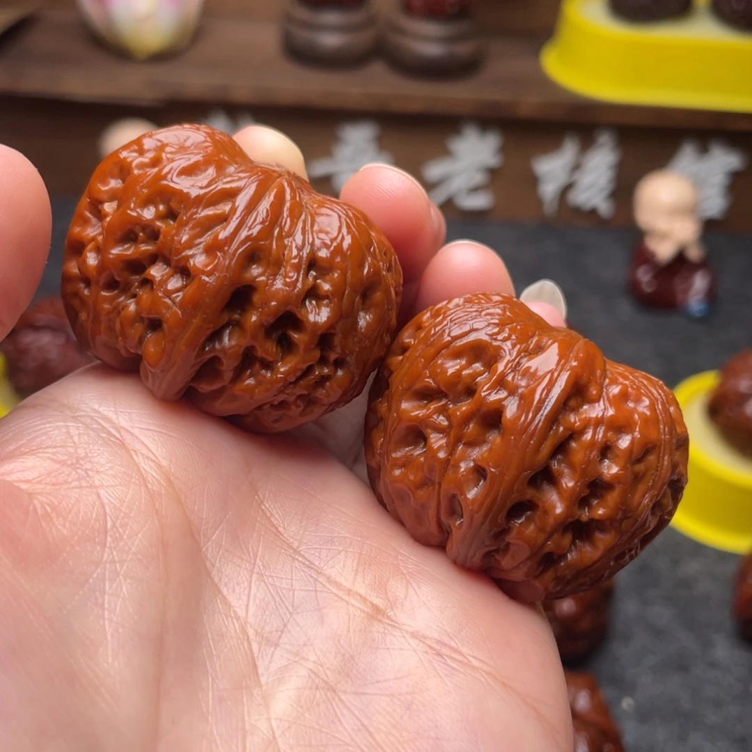 吊坠文玩核桃文玩核桃 手把件 元宝 41