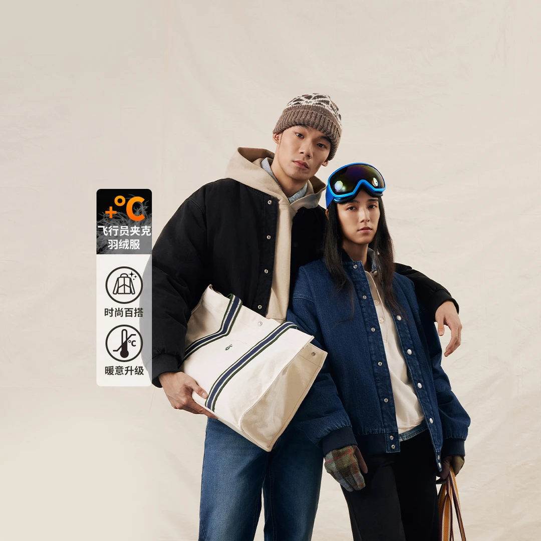 Levi's李维斯25年秋冬新款情侣同款时尚休闲飞行员牛仔夹克羽绒服