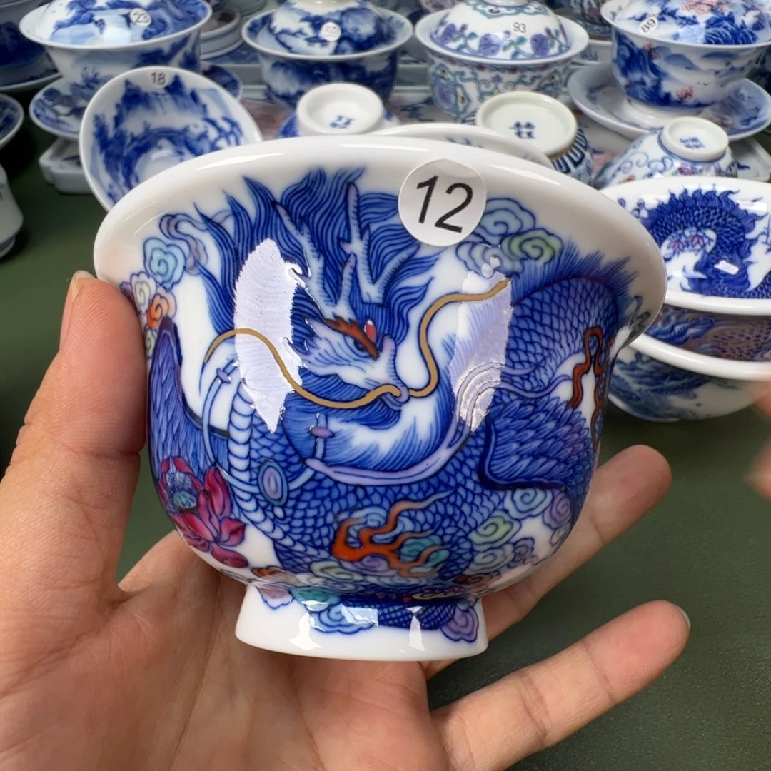 景德镇纯手工纯手绘茶具木木12