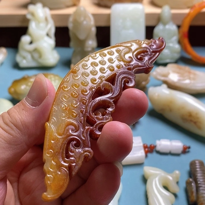 和田玉未镶嵌挂件