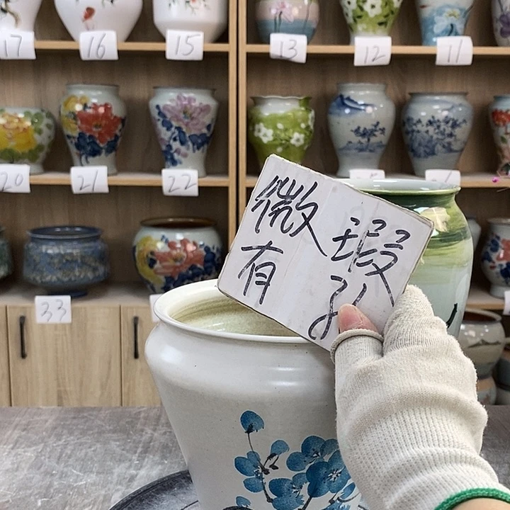 缸3xc景德镇陶瓷花盆