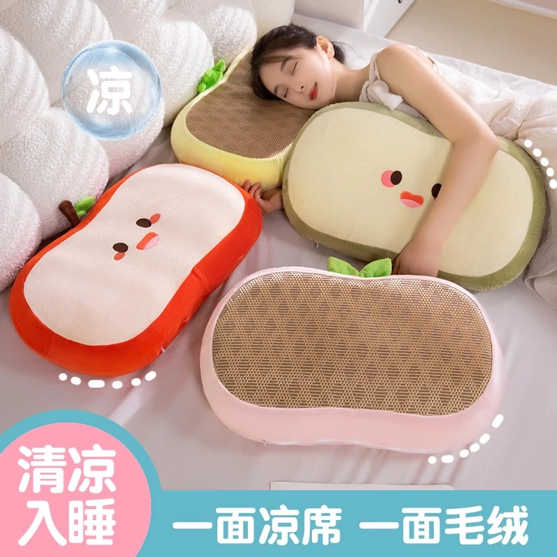 水果猫肚枕记忆棉枕头夏季肚皮枕颈椎睡眠办公室床上枕头靠垫抱枕