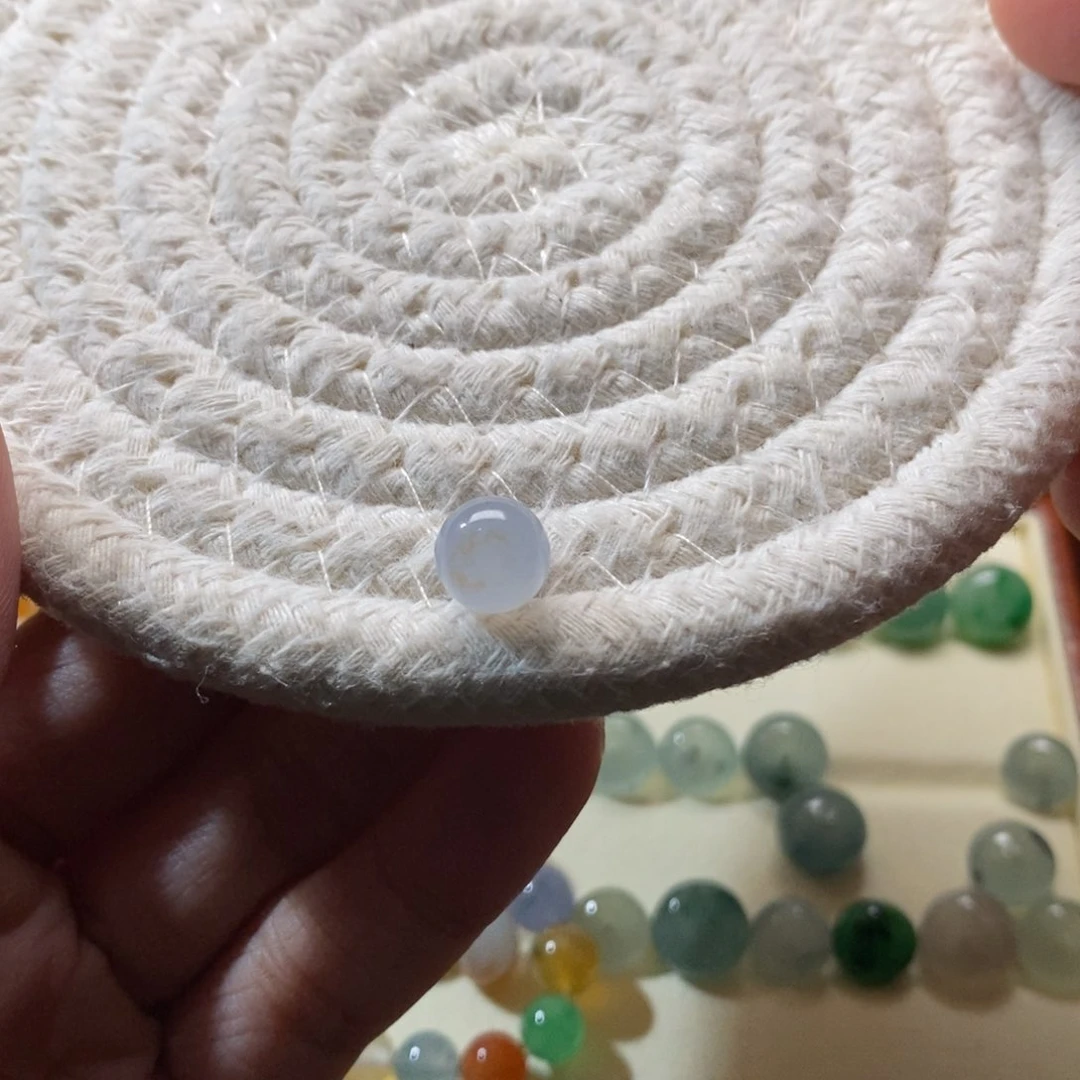 散珠翡翠8.2天然翡翠A货散珠