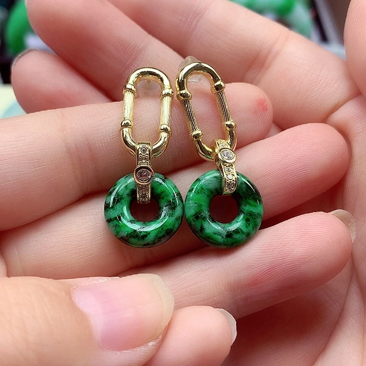 翡翠银S925镶嵌颈饰翡翠