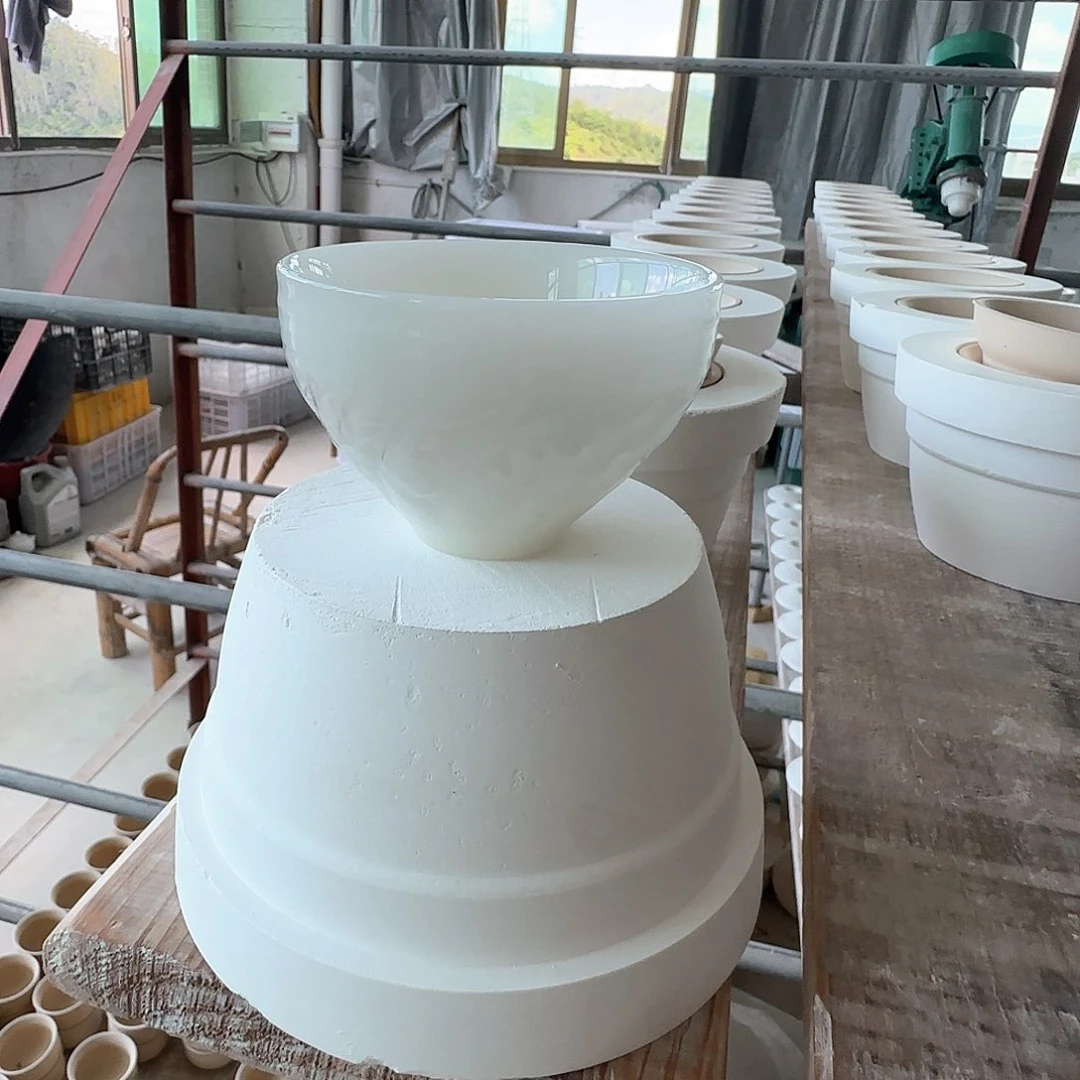 璞玉纯白手工斗立绣刀主人杯容量约90毫升