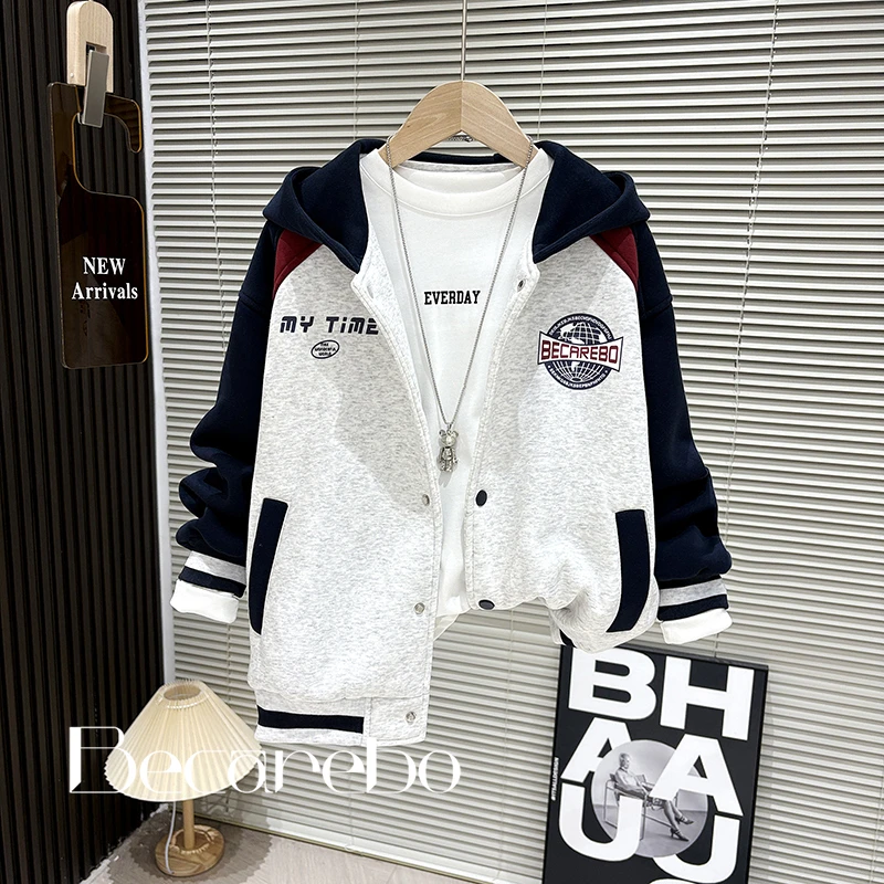 【淏妈原创】青少年童装男童秋装外套春秋痞帅炸街男孩大童冲锋衣服