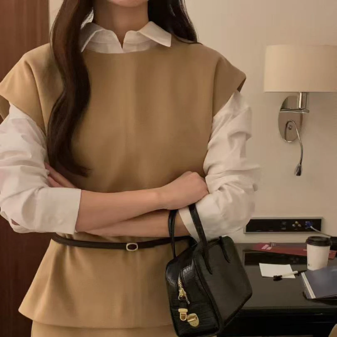 No退No换韩国东大门女装2025新款设计感马甲女605b