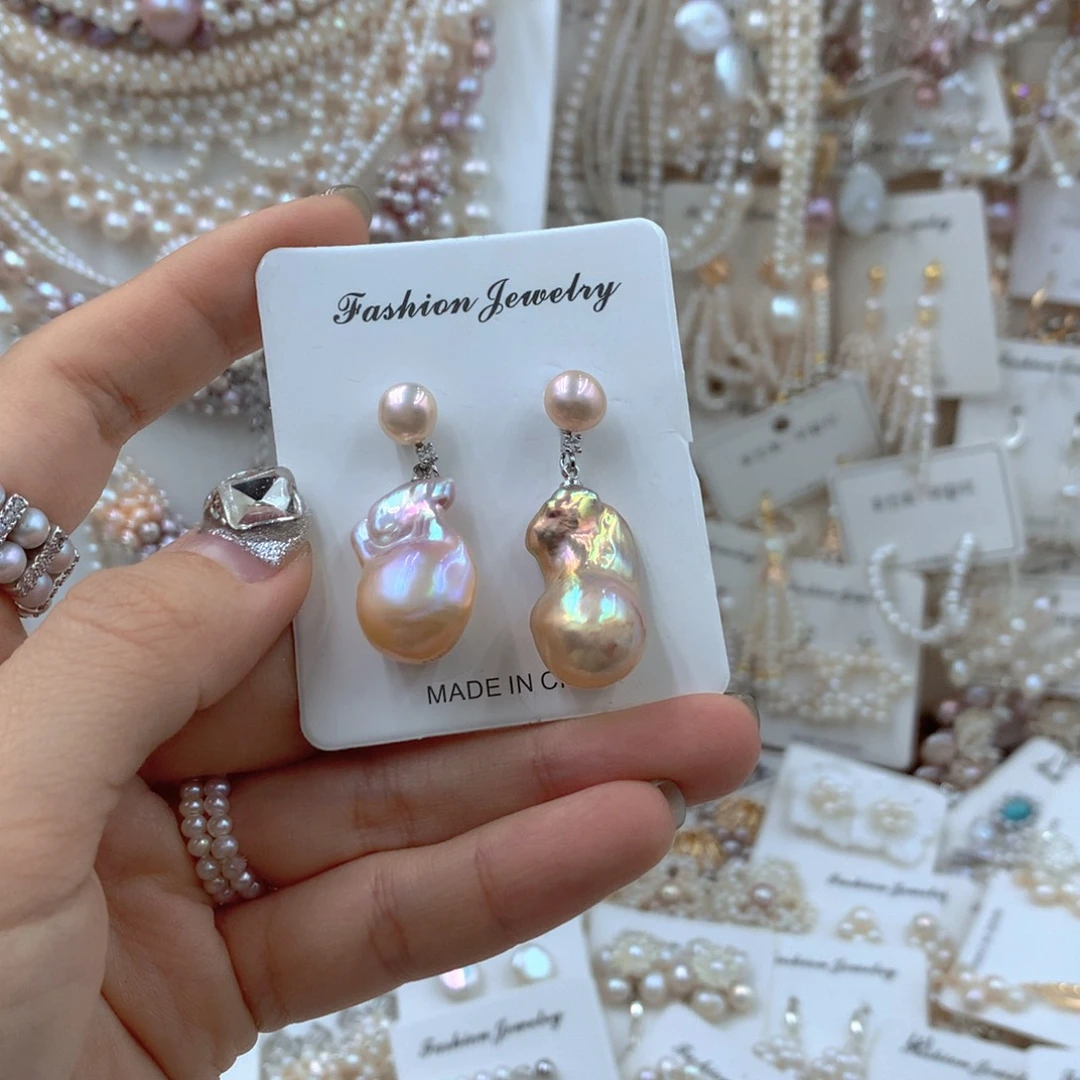 颈饰合金淡水珍珠