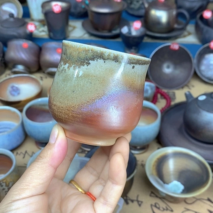 杯子全手工纯柴烧裸烧茶器