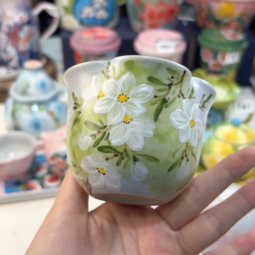 景德镇手绘高温釉下彩陶瓷茶具