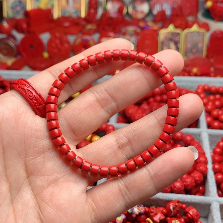 天然辰砂工艺品朱砂手串