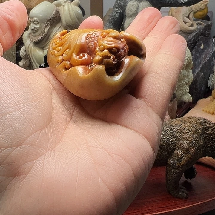 寿山石寿山石手把件