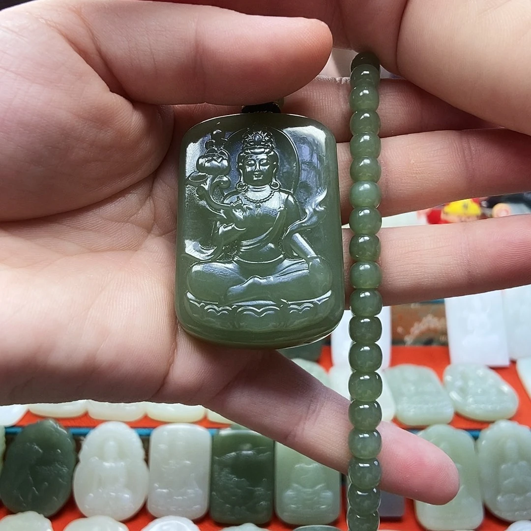 颈饰未镶嵌和田玉黑****H