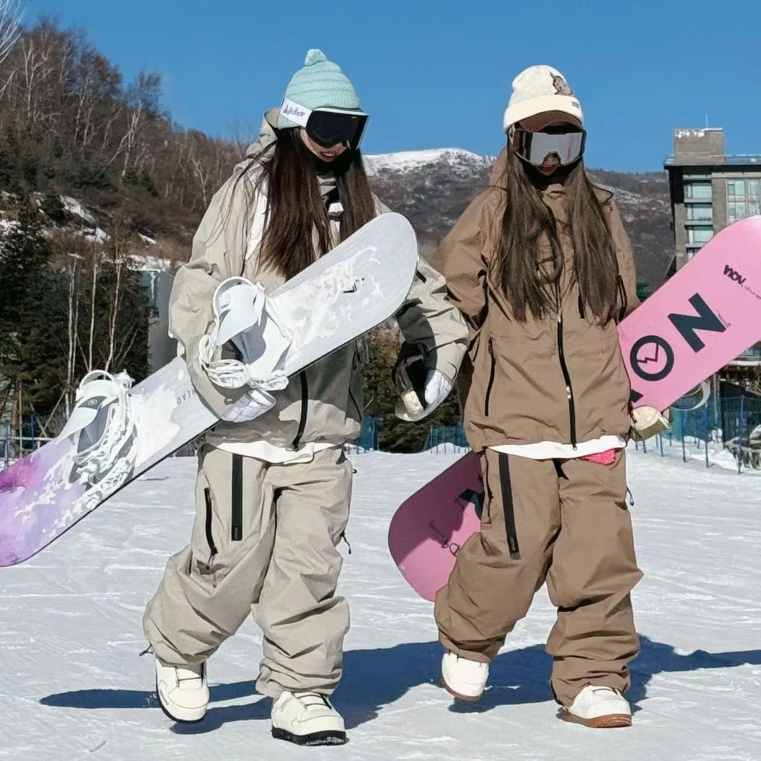 DOCESHEN沈小仙24-25款3L大象灰摩卡棕全加棉套装单板双板自由式