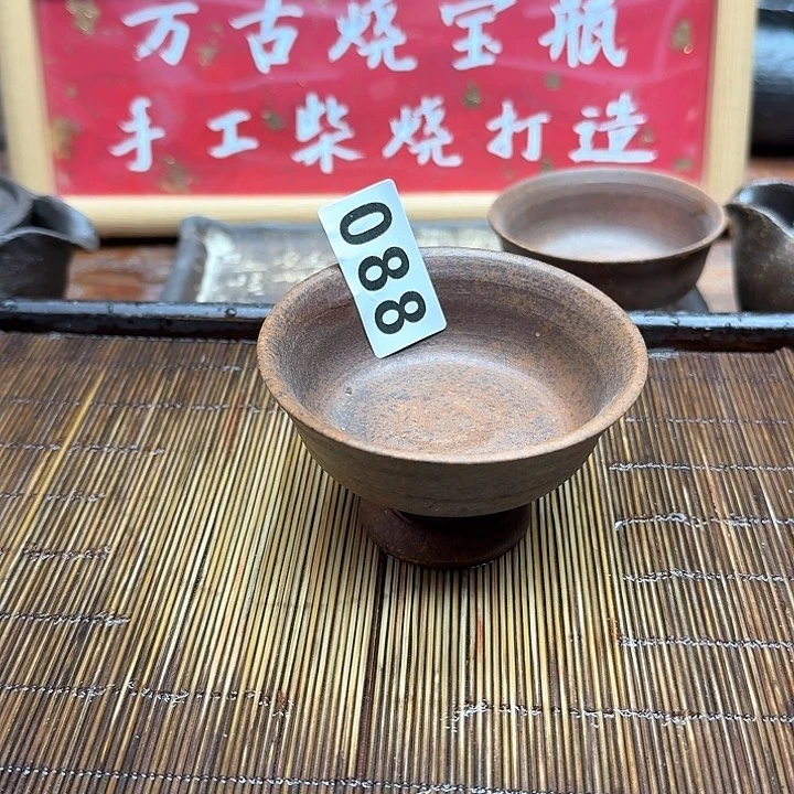 纯手工制作粗陶茶具