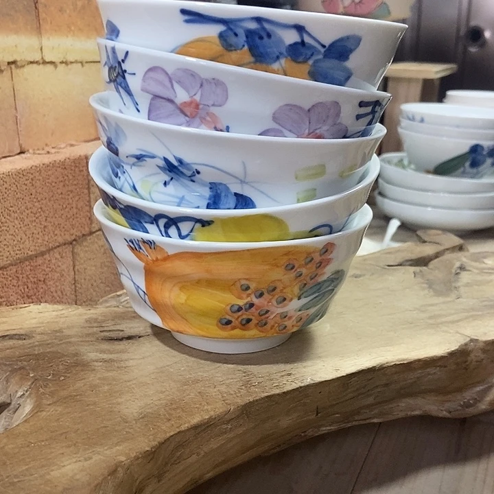 景德镇手绘高温釉下彩：****a