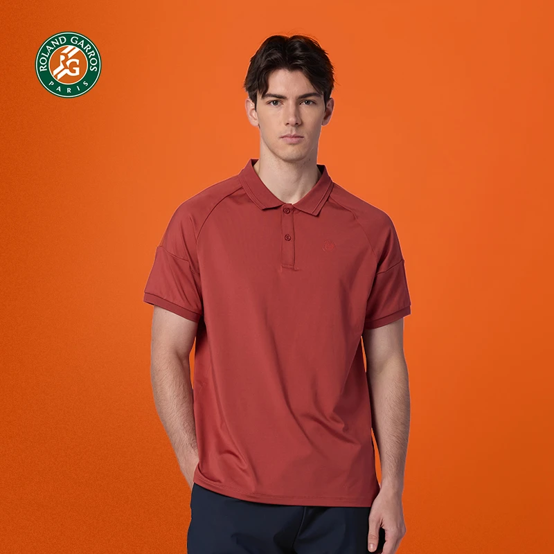 罗兰加洛斯法网速干polo衫网球短袖男夏新款透气凉感运动训练T恤