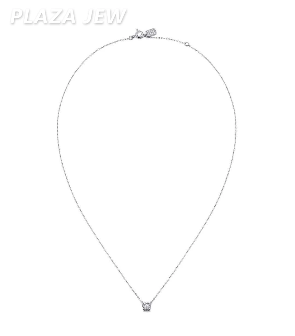 坠链均925银合成锆石 YZ888841 NUMB露丝同款鼻屎钻单钻项链4M