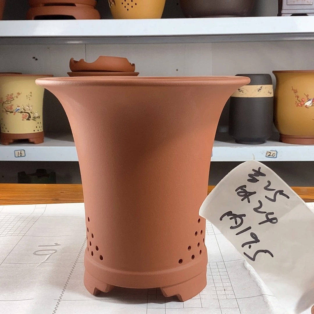 紫砂花盆紫砂兰花盆9