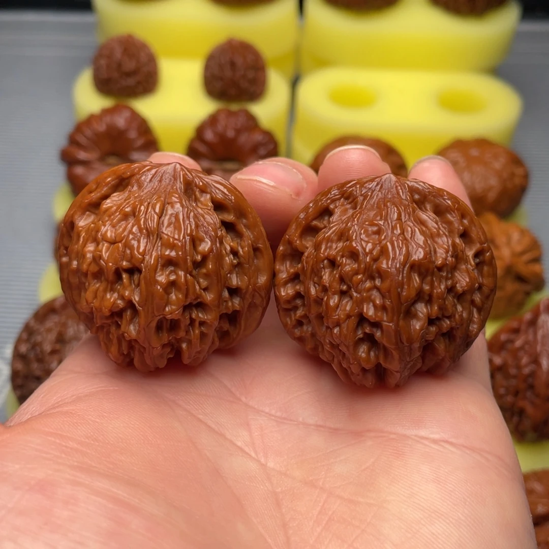 把件文玩核桃40全品山地正磨