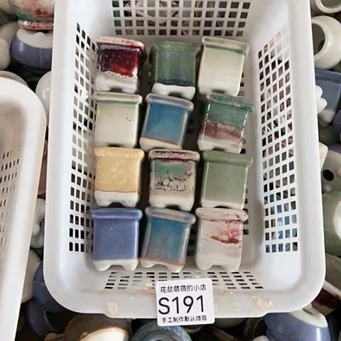 紫砂花盆191微瑕品口径3厘米左右尺寸
