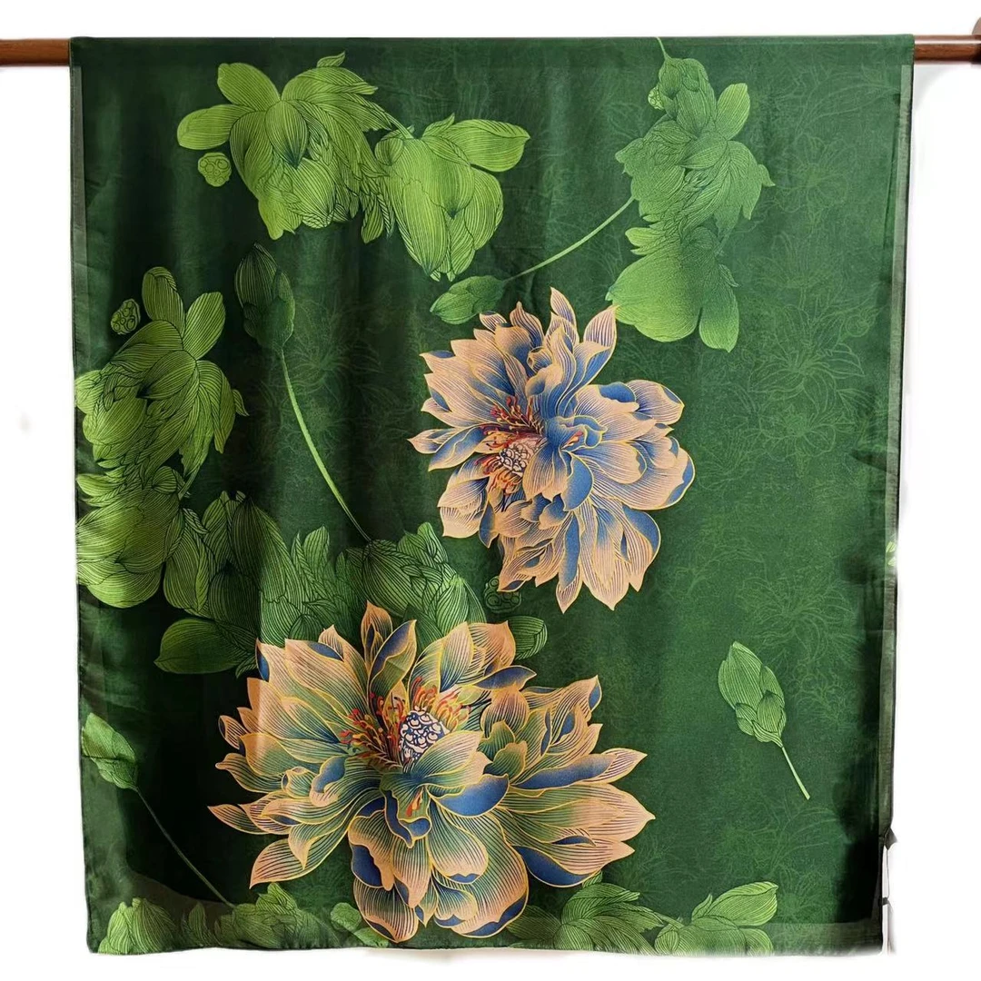 冰清玉洁（绿）  180*90长巾百搭美丽感围巾