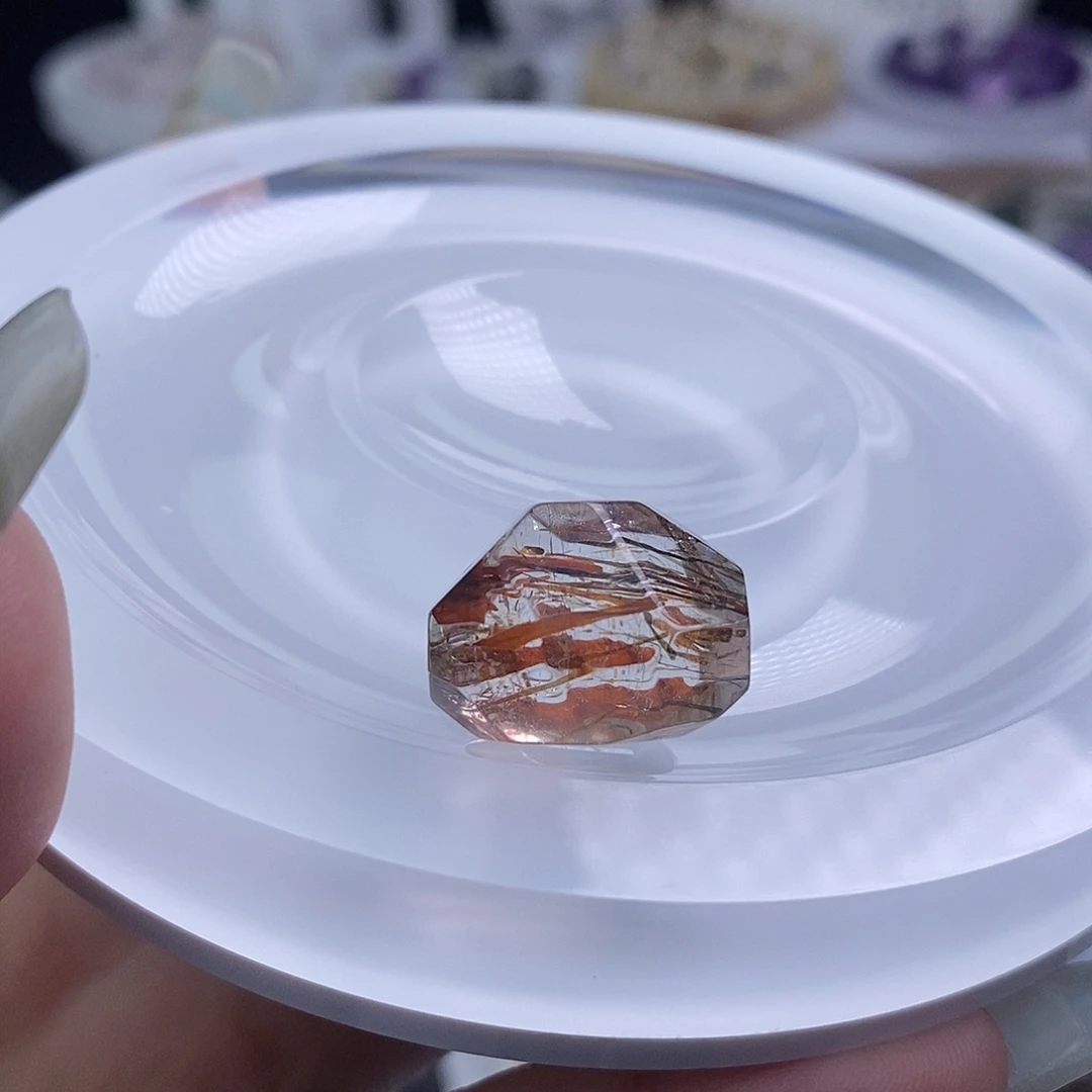 天然水晶定制打孔不退换未镶嵌水晶小****