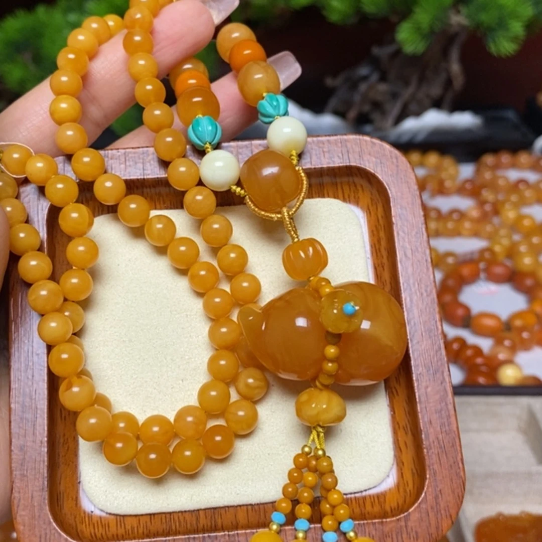 【闪购商品】蜜蜡颈饰未镶嵌项链