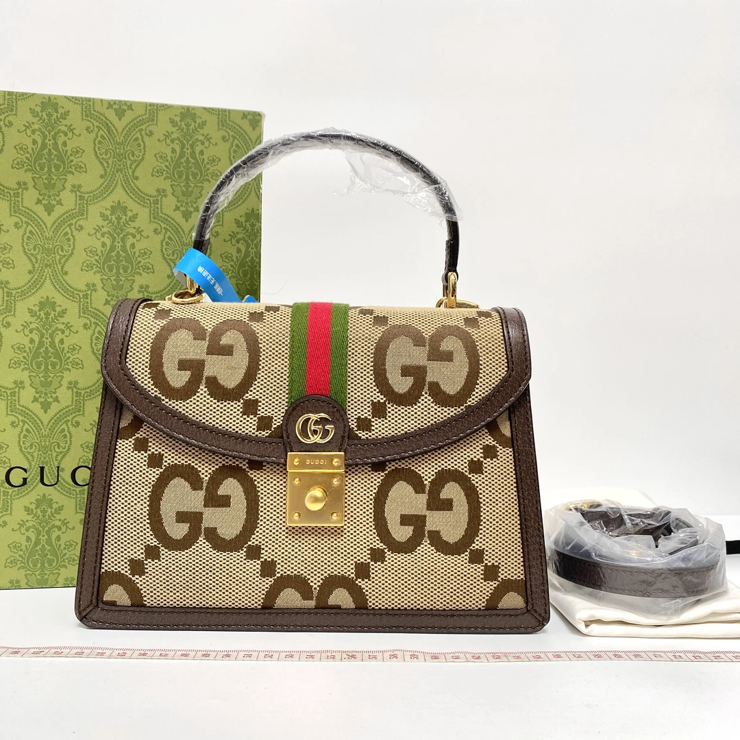 95新 GUCCI/古驰 玺越奢品 Gucci大花手提包 THLC004