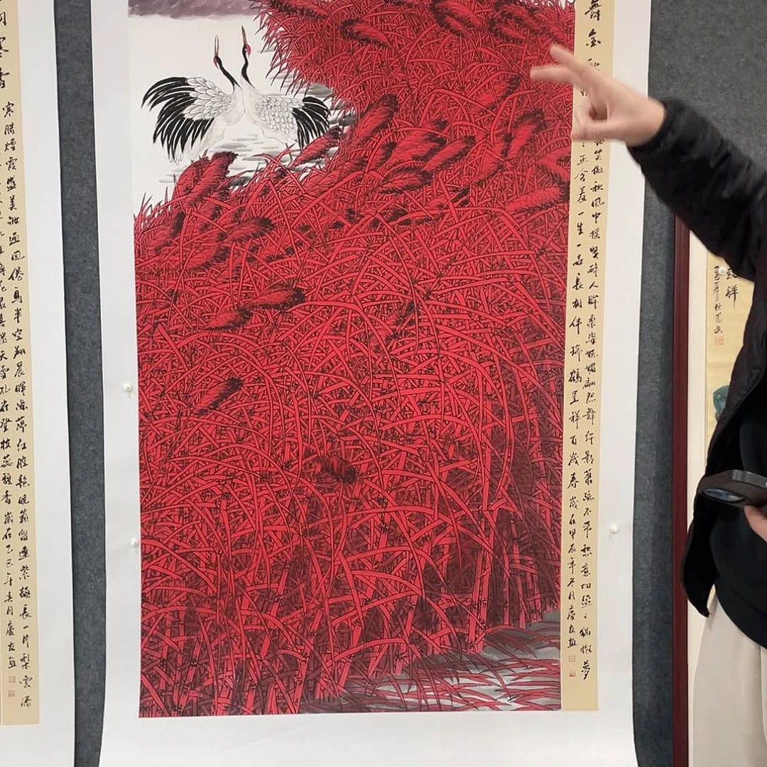 国画今天上午国画作品展示