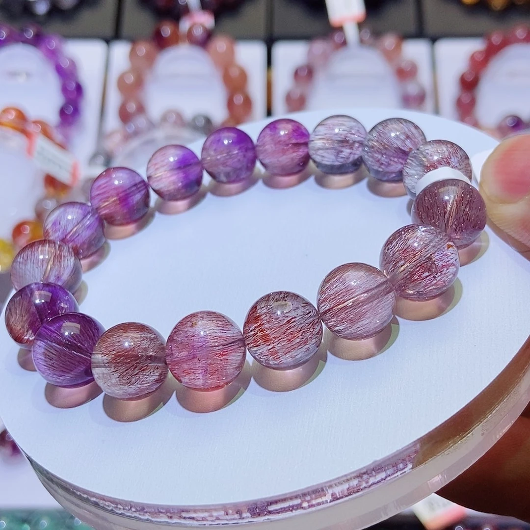 未镶嵌手链水晶紫超七11.9