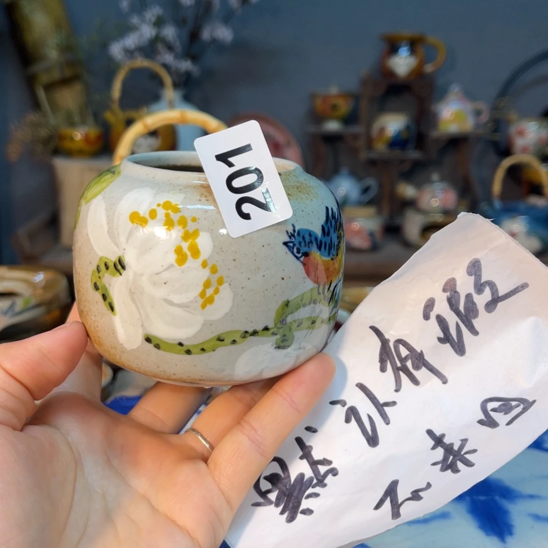 杯素浅陶瓷手工手绘