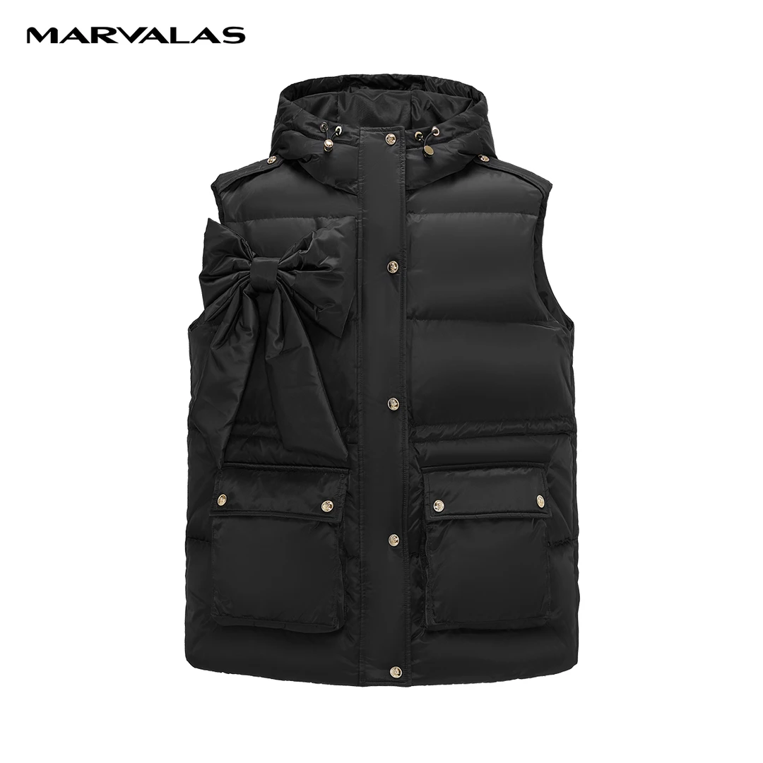 【籽言专属】诗语马甲2023冬季90绒蓬松马夹M419006972