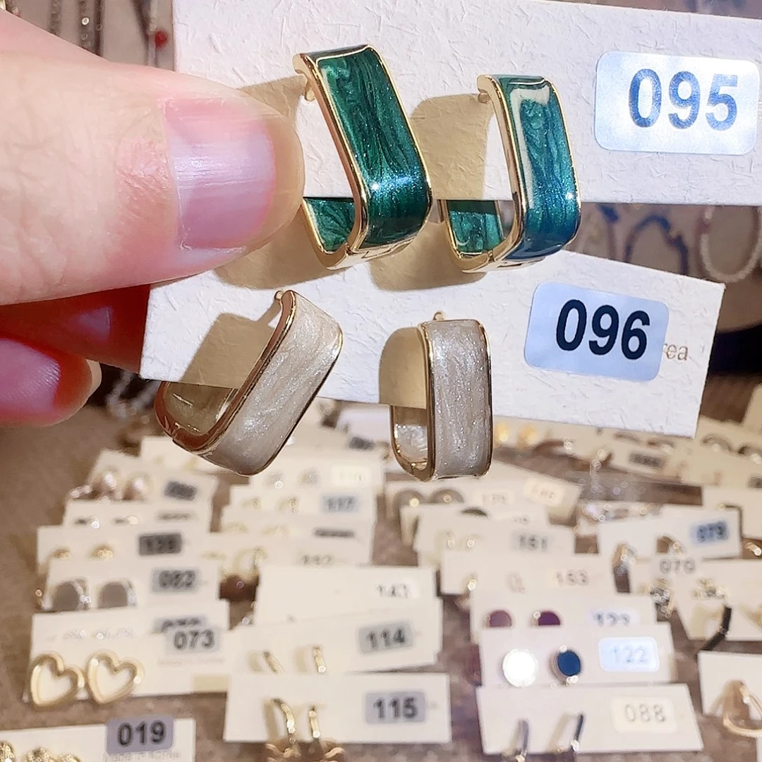 仿珍珠铜合金925银耳圈